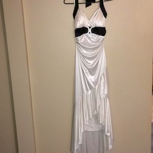 Taboo White and black prom dress